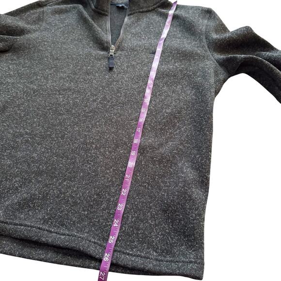 Nautica 1/4 zip Pullover sweatshirt Mens M Gray Fleece Athletic Athleisure Fall - Picture 7 of 13